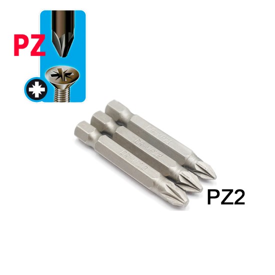 Κατσαβιδόμυτες 1/4" PZ2x50mm