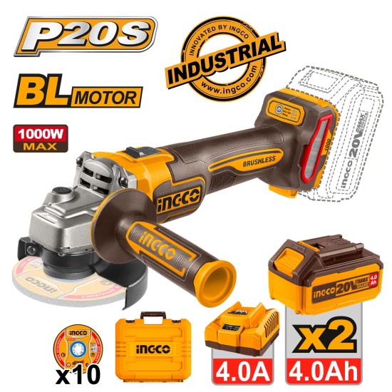 Γωνιακός Τροχός Μπαταρίας 115mm 20V Li-Ion