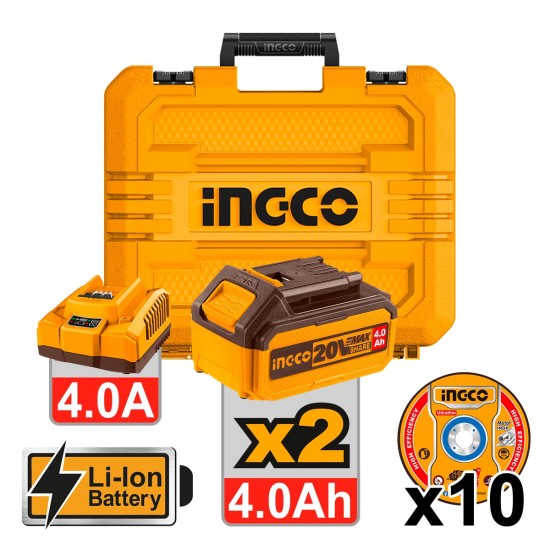 Γωνιακός Τροχός Μπαταρίας 115mm 20V Li-Ion